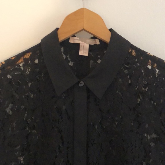 Black lace collared dress (M) - Picture 3 of 10